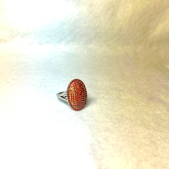 Sterling Silver Spessartine Garnet Ring - Picture 5 of 6